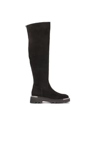 Kazar - Wildlederstiefel mit Treppensohle - Schwarz