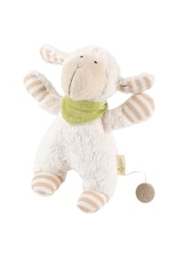 sigikid® - Spieluhr Natural Stripes Green ,  für Babys und Kleinkinder - blau