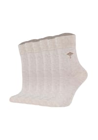 JOOP! - Damen Socken, 6er Pack - Daily Glam Organic GOTS Socks, Baumwoll-Mix, uni - Anthrazitmelange