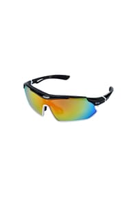 YEAZ - Sport-Sonnenbrille schwarz/weiß/rot SUNRAY - schwarz