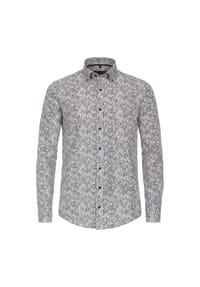 CASAMODA - Herren Freizeithemd "Green"-Kollektion Print Casual Fit - Dunkelblau