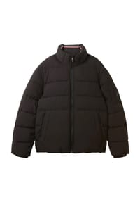 TOM TAILOR - Steppjacke, uni, Eingriffstaschen, für Herren - 29999 BLACK