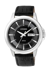 CITIZEN® LEATHER - Herren Armbanduhr "BF2011-01EE" - SCHWARZ