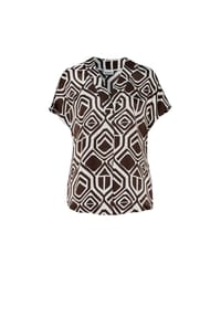 TONI - Schlupfbluse Amba - dark blue / offwhite | 059