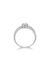 MONCARA - Damen Ring, 585er Gold, 21 Diamanten, zus. ca. 0,25 Karat - Weißgold