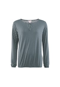 STOOKER® - CALLA PRINT Damen Langarmshirt - black abstract aop
