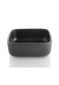 eva solo - Servierschale Quadratisch Nordic Kitchen, Steinzeug, Schwarz, 11 x 11 cm - Schwarz