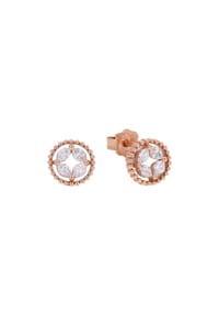 amor - Damen Ohrstecker, 925er Silber - roségold