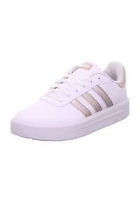 adidas - Lowtop-Sneaker Court Platform - cloud white/champagne metallic/aluminium