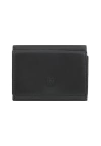 DuDu - Geldbörse Leder 10 cm - black pop