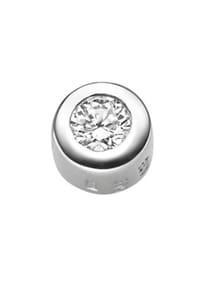 Adelia's - Adelia's Damen Anhänger 585 Weißgold ( 14K ) mit 1 Brillant ( 0,15 ct ) – Goldanhänger - silber