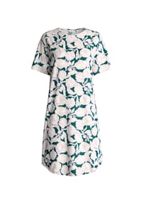 CALIDA - Damen Kurzarm-Nachthemd, Länge 95 cm Botanic Dreams - north sea green