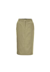 GOLDNER - Sportlich eleganter Satinrock - schieferblau