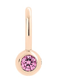 DoDo - BOLLICINE Damen Anhänger, 375er Roségold mit 1 Saphir - ROSEGOLD