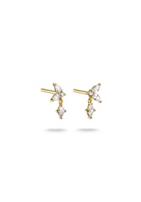 Thomas Sabo - Ohrstecker mit weißem Zirkonia - gelbgoldfarben