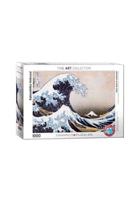 eurographics - Puzzle Die große Welle von Kanagawa von Hokusai, 1000 Teile, 68 x 48 cm - 