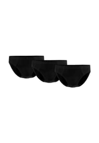 seidensticker - Herren Slips, 3er Pack - Brief 3-Pack, Single Jersey, Baumwollmischung, einfarbig - Schwarz