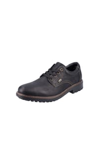 rieker - Halbschuhe, Leder, Wechselfußbett, Weite G 1/2, für Herren - SCHWARZ