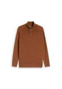 TOM TAILOR - Pullover, Troyer, für Herren - 19054 CAMEL BROWN