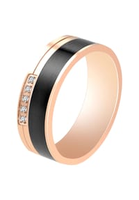 Adelia's - Damen Ring aus Edelstahl mit Strass Steinchen - gold