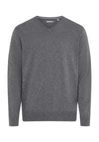 GALERIA essentials - Strickpullover, V-Ausschnitt, Baumwolle, für Herren - 05 SCHWARZ