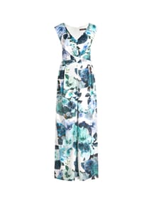 Vera Mont - Jumpsuit mit Raffung - Green/White