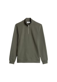 Marc O'Polo DENIM - Herren Troyer-Sweatshirt - Sweat Troyer, Stehkragen, Bio-Baumwolle, Regular Fit - Dunkelblau