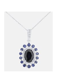 Diamant L'eternel - Kette mit Anhänger, mit Diamant, 375 Weißgold - white gold