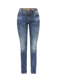 CIPO & BAXX® - Jeans Mit trendigen Ziernähten, WD441 - BLUE