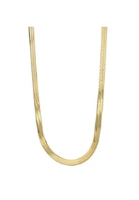 Adelia's - Damen Edelstahl Halskette Schlangenkette 40 cm goldfarben - gold