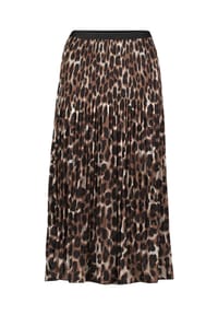 BETTY & CO - Plisseerock, Gummibund, für Damen - 7819 BROWN/NATURE
