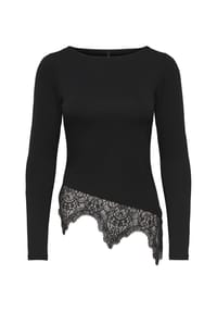 ONLY® - Langarmshirt, Spitze, für Damen - 177911 BLACK