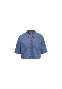 ONLY® - Halbarmbluse - Light Blue Denim