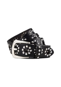 B.BELT - Nietengürtel Leder - black