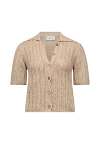 CARTOON - Strickjacke, Klappkragen, für Damen - 1162 PEARL VANILA