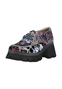 LAURA VITA® - Leder/Textil Halbschuhe - Grau/Schwarz