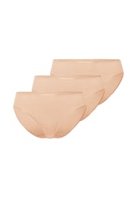 HANRO - Midi Slip 3er Pack Cotton Seamless - Schwarz
