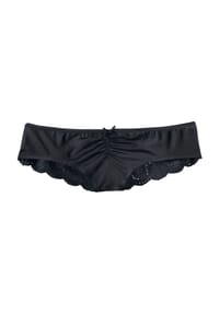 LASCANA - String, Mikrofaser, florale Spitze, für Damen - 1XBLACK