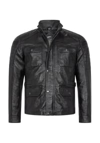 Rock Creek - Lederjacke Jacke - Schwarz