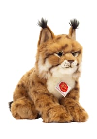 HERMANN Teddy COLLECTION® - Kuscheltier Luchs, 26 cm - BRAUN