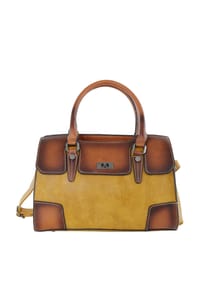 HARPA - Henkeltasche LIORA im klassischen Vintage-Look - bahia beige