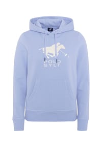 POLO SYLT - Hoodie mit Glitter-Motiv - Brunnera Blue