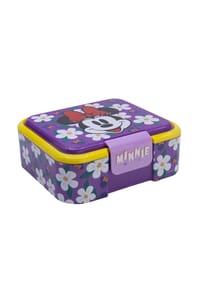 Disney - Disney Minnie Mouse Kinder Brotdose – Lunchbox Pausenbox Schulbrotbox - Lila 6,2x16x18cm