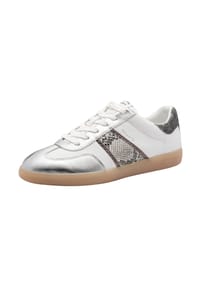 Tamaris - Leder/Textil Sneaker - Weiß/Silber