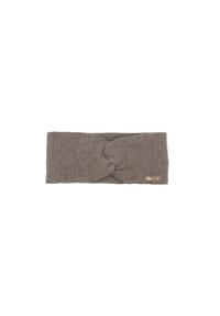 CAPO - Stirnband, Kaschmir Strick, doppelt, mit Knoten - beige