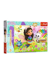 Trefl - Premium Glitzer Puzzle Gabbys Dollhouse, Glitter, 100 Teile, 48 x 34 cm - 