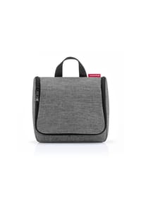 reisenthel® TWIST SILVER - Kulturtasche, Aufhänger, Reißverschluss, Stecktaschen, Spiegel - GRAU