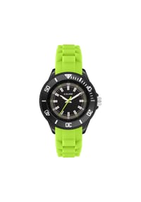 s.Oliver - Armbanduhr mit coolen Neon Details - blau