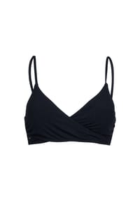 BRUNOTTI - Wickel-Bikini-Oberteil Diamia-Rib, schmale Träger, für Damen - 9999 BLACK