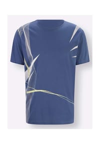 SIEH AN! - Shirt - pistazie + weiß + jeansblau
